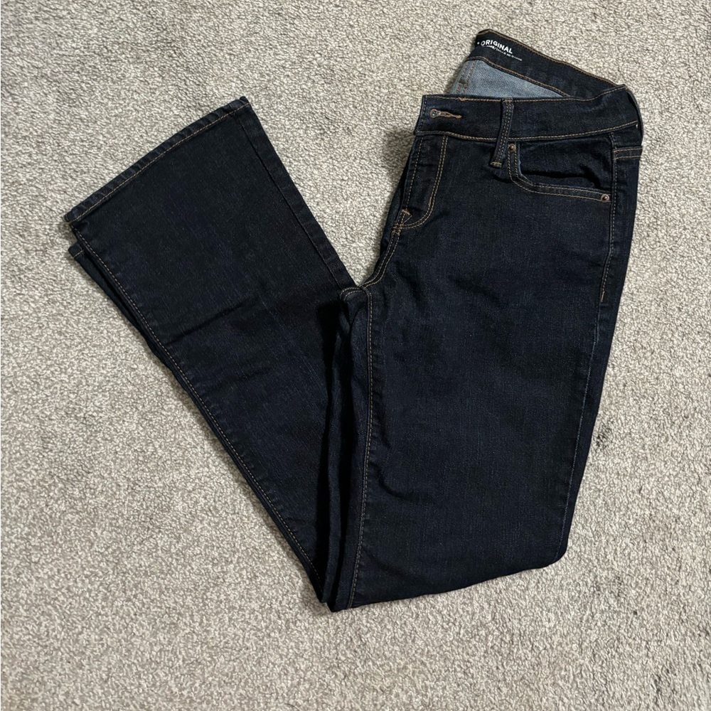 Old Navy womens jeans mid-rise dark wash 6 short​